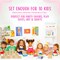 10 Sets Unfinished Wooden Jewelry Box Painting Kit for Kids with Stickers – Bulk Birthday & Party Favors, Goodie Bag Stuffers, Toy Return Gifts, Arts & Crafts Treasure Boxes
